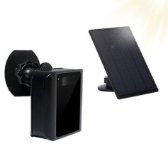 Außenkamera HD 1080P Wi-Fi mit PIR Sensor & Solarpanel für Sicherheit