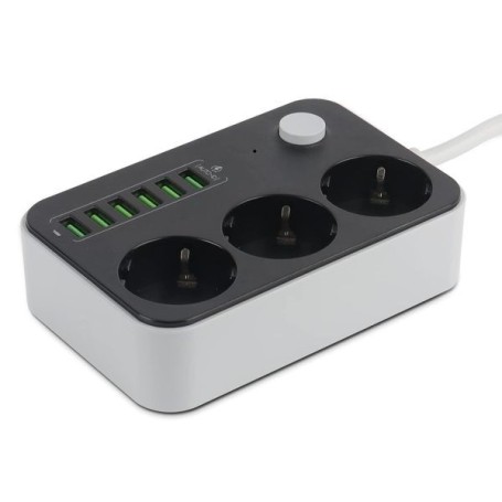 Mehrfachsteckdose mit Kamera - 1080P WiFi, Bewegung & Ton Alarm