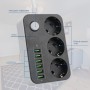 Mehrfachsteckdose mit Kamera - 1080P WiFi, Bewegung & Ton Alarm