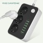 Mehrfachsteckdose mit Kamera - 1080P WiFi, Bewegung & Ton Alarm