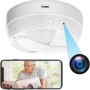 Rauchmelder Kamera mit Wi-Fi, Nachtsicht & Bewegungserkennung