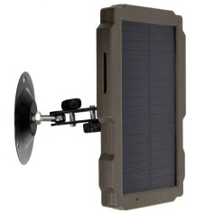 Solarpanel 12V mit 5000mAh Akku - sicherer Kamera-Betrieb bei jedem Wetter
