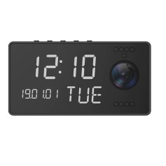 Wecker mit Kamera - Full HD 1080P, WLAN, Nachtsicht & Audio-Schutz
