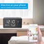Wecker mit Kamera - Full HD 1080P, WLAN, Nachtsicht & Audio-Schutz