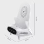 Kabellose Ladestation mit 1080P WiFi-Kamera & Bewegungserkennung