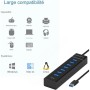USB-Hub 7-Port mit WLAN-Kamera 4K HD - smarte Sicherheitslösung